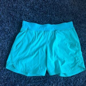 Lands' End Teal swim shorts